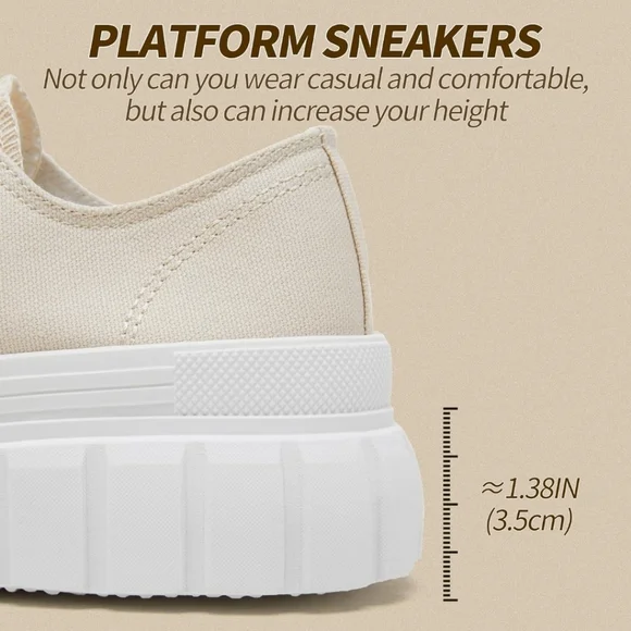 NIB canvas platform sneakers US 10 - Picture 6 of 7